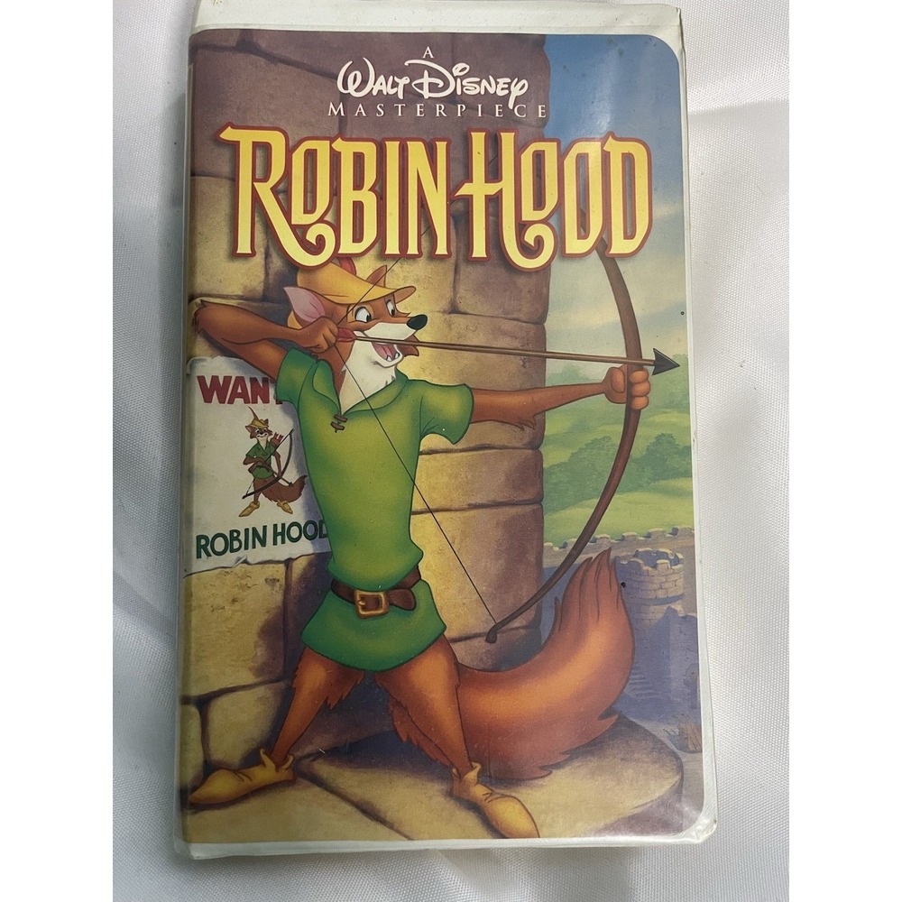 USED ROBIN HOOD VHS 1991, Orig. movie 1973, Disney Brian Bedford, Monica Evans